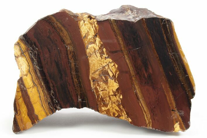 Polished Desert Sunset Banded Iron Section - Western Australia #240069